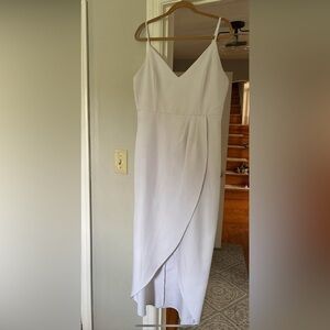 White bridal, bachelorette party maxi dress